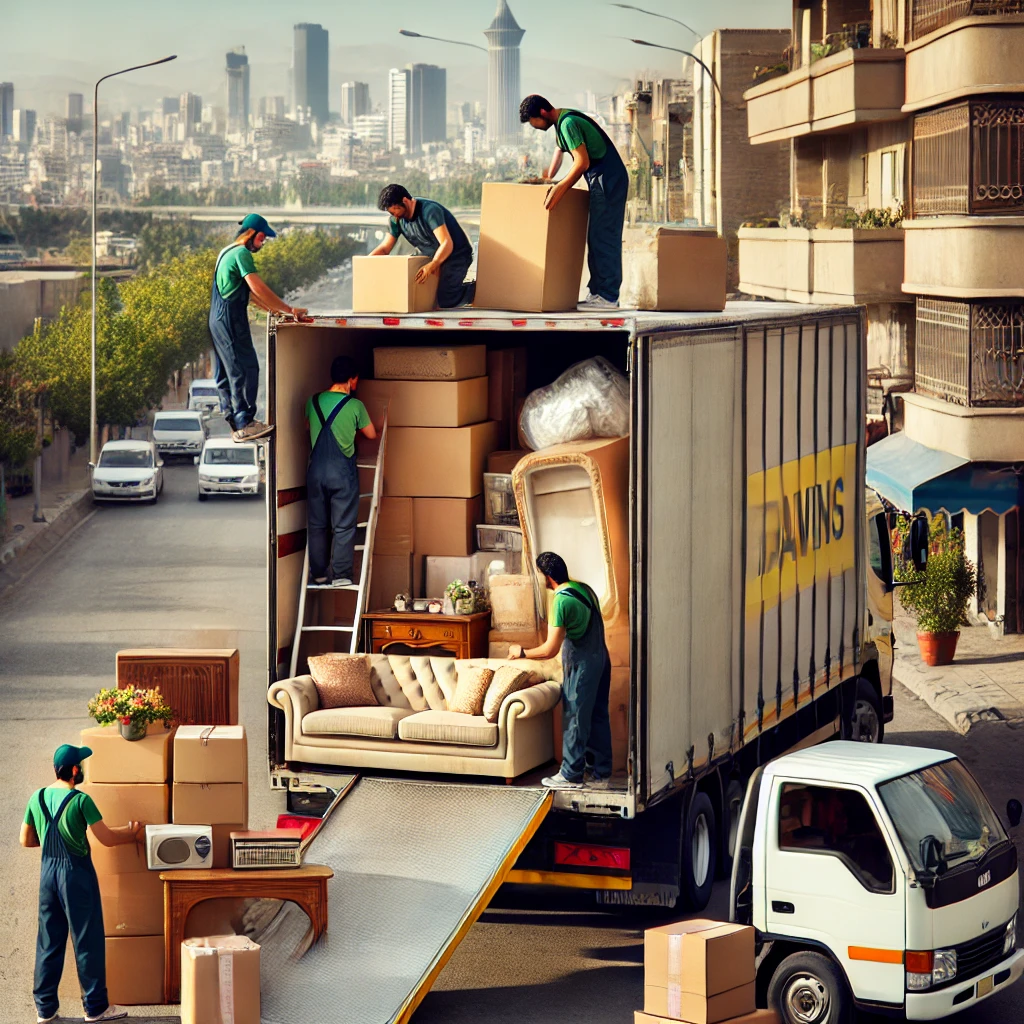 حمل اثاثیه منزل از تهران به شهرستان‌